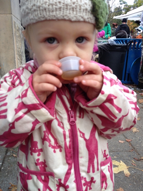 Hot Cider at Ballard Farmers Market