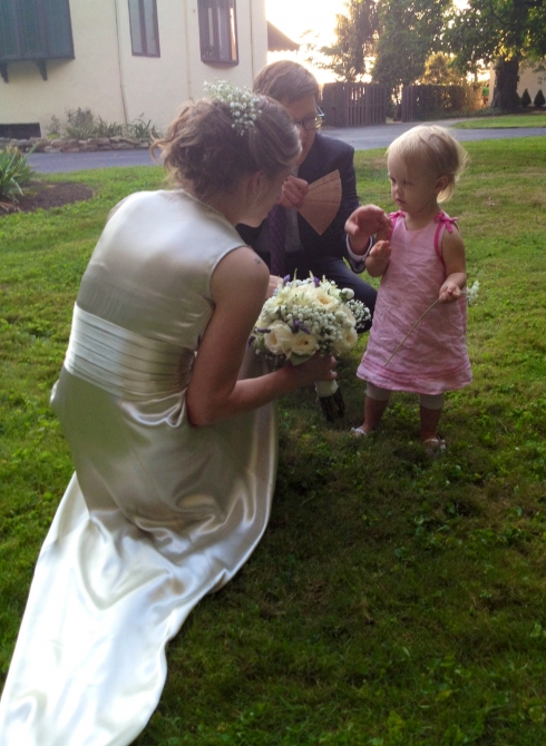 Enamored by the beautiful bride