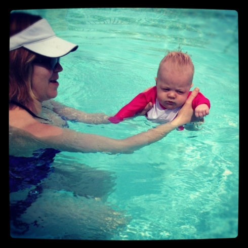 First Swim, Great Hair