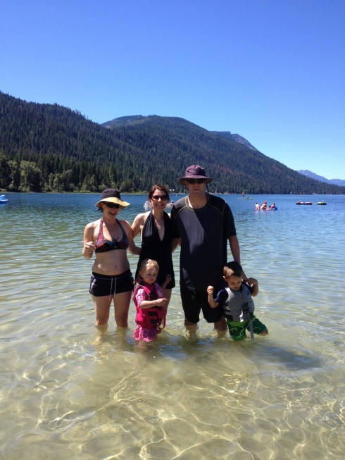 Swimming at Lake Wenatchee